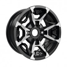 Outlander X MR and Traxter Rim (Front - 14" x 6.5" offset = 10 mm)  Black and machined - Traxter, Traxter MAX (front wheels) 